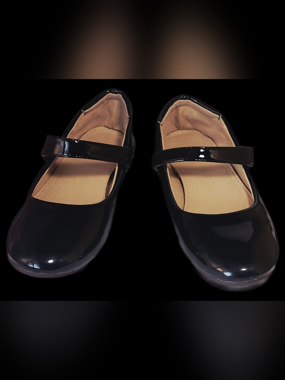 #SH4 Classic Black Patent Mary Jane Dress Shoes for Kids